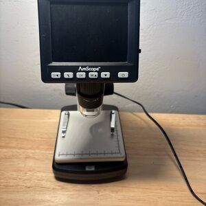 Black and Silver Digital Microscope
